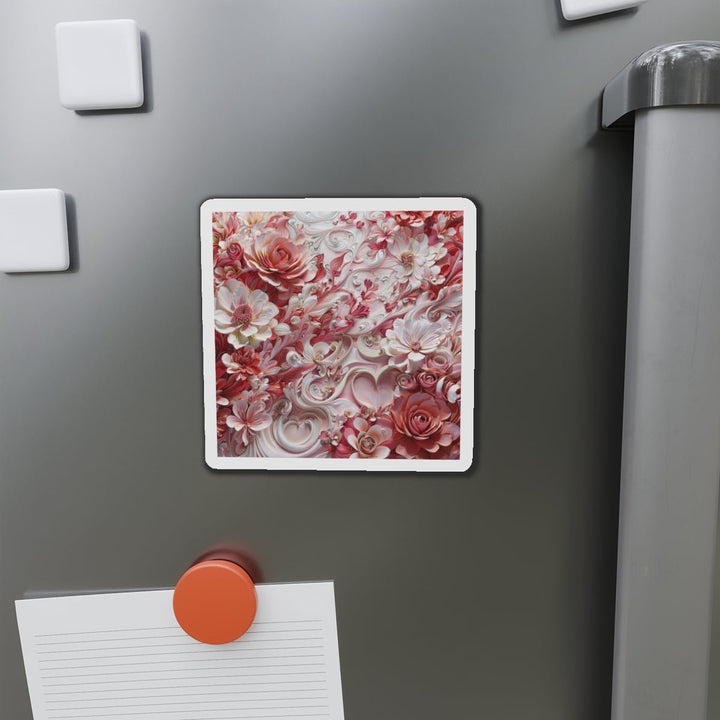 Floral Swirl Abundance - Die-cut Magnet - Home Decor - g(0D·IO) - 6 × 6" - Die-Cut - 1 pc
