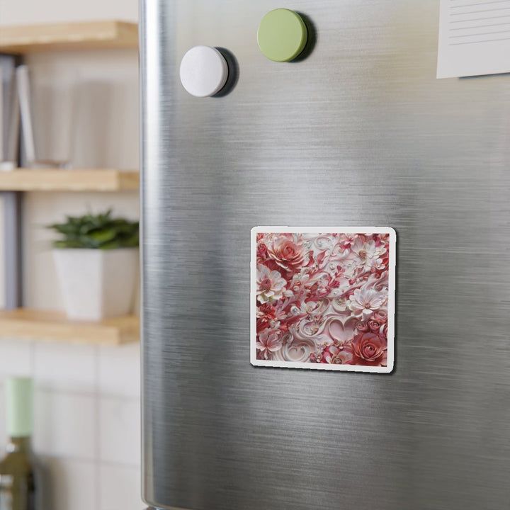 Floral Swirl Abundance - Die-cut Magnet - Home Decor - g(0D·IO) - 6 × 6" - Die-Cut - 1 pc