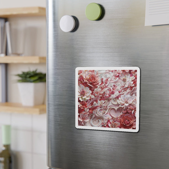Floral Swirl Abundance - Die-cut Magnet - Home Decor - g(0D·IO) - 6 × 6" - Die-Cut - 1 pc