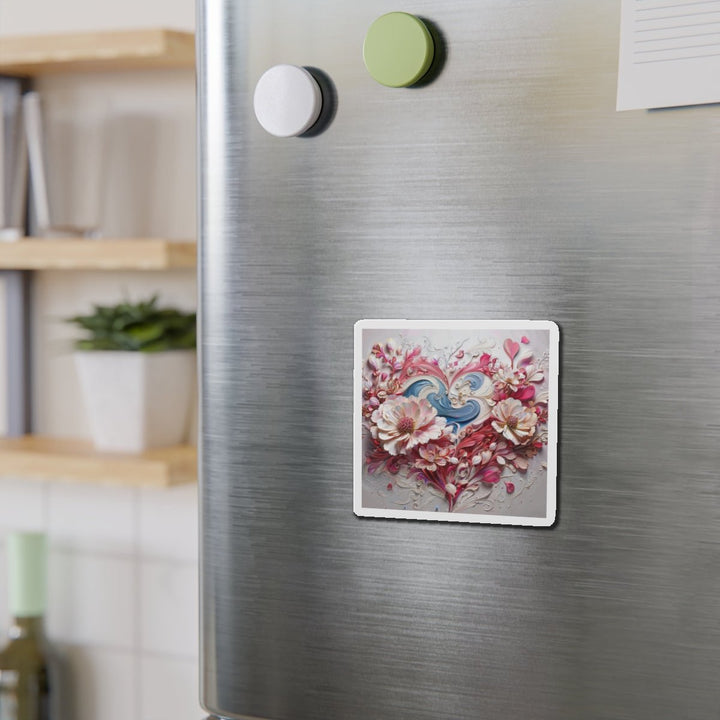 Floral Swirl Abundance - Die-cut Magnet - Home Decor - g(0D·IO) - 6 × 6" - Die-Cut - 1 pc