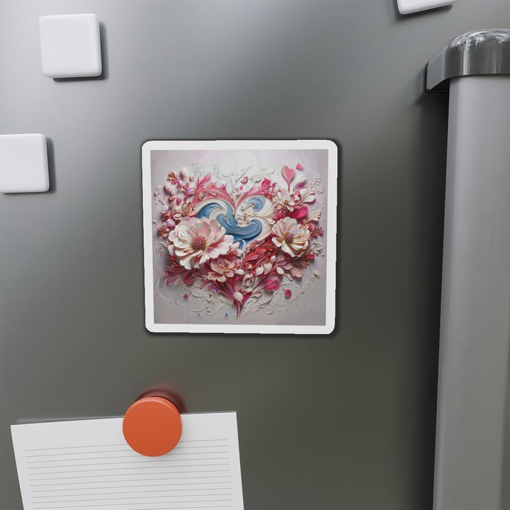 Floral Swirl Abundance - Die-cut Magnet - Home Decor - g(0D·IO) - 6 × 6" - Die-Cut - 1 pc