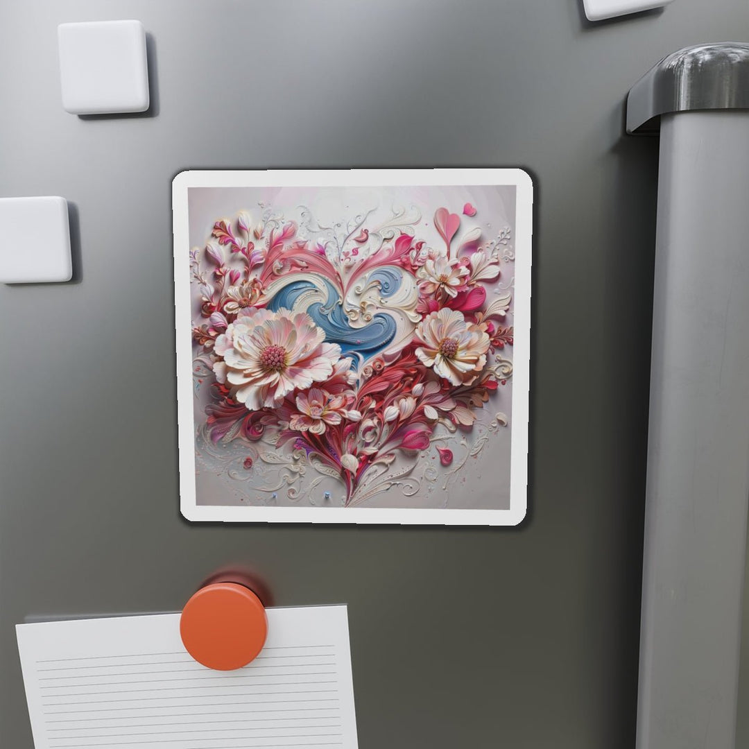 Floral Swirl Abundance - Die-cut Magnet - Home Decor - g(0D·IO) - 6 × 6" - Die-Cut - 1 pc