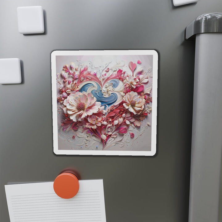 Floral Swirl Abundance - Die-cut Magnet - Home Decor - g(0D·IO) - 6 × 6" - Die-Cut - 1 pc
