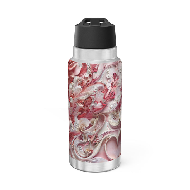 Floral Swirl Abundance - Gator Tumbler 32oz - Mug - g(0D·IO) - Silver - 32oz -