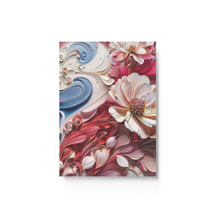 Floral Swirl Abundance - Hard Backed Journal - Paper products - g(0D·IO) - Blank - A5 - White