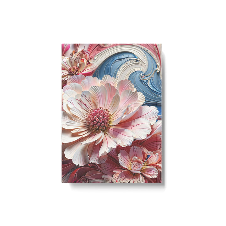 Floral Swirl Abundance - Hard Backed Journal - Paper products - g(0D·IO) - Graph - A5 - White