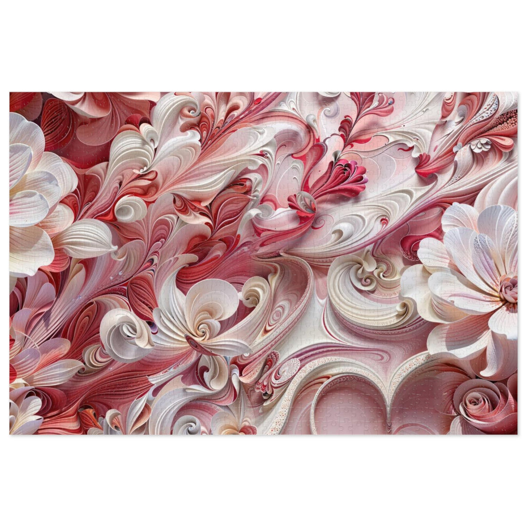 Floral Swirl Abundance - Jigsaw Puzzle (100, 252, 500, 1000 pieces) - Puzzle - g(0D·IO) - 29.25" × 19.75" (1000 pcs) - -