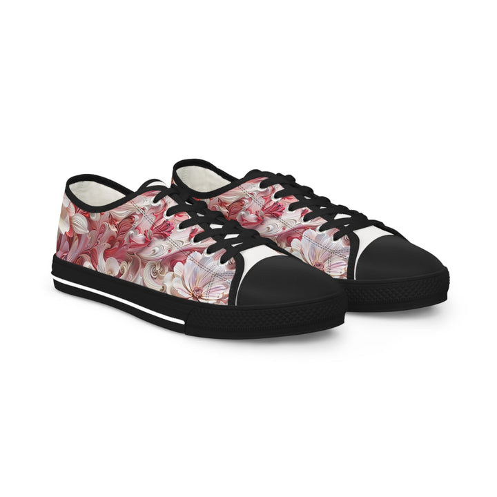 Floral Swirl Abundance - Men's Lowtop Sneakers - Shoes - g(0D·IO) - US 5 - Black sole -