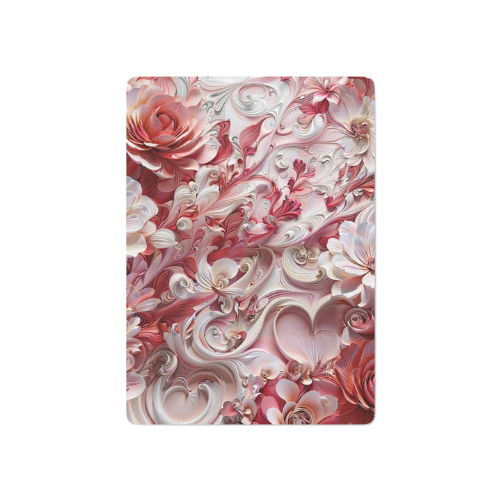 Floral Swirl Abundance - Poker Cards - Paper products - g(0D·IO) - 2.47" x 3.47" - White - Semi Glossy