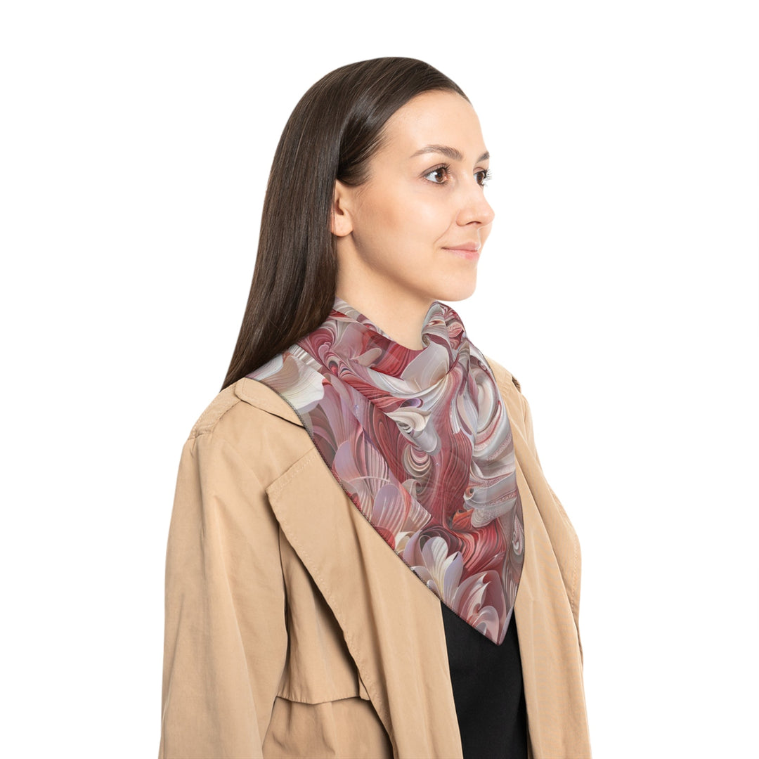 Floral Swirl Abundance - Poly Scarf - Accessories - g(0D·IO) - Poly chiffon - 50" × 50" -