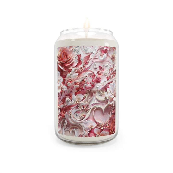 Floral Swirl Abundance - Scented Candle - Home Decor - g(0D·IO) - Comfort Spice - 13.75oz -