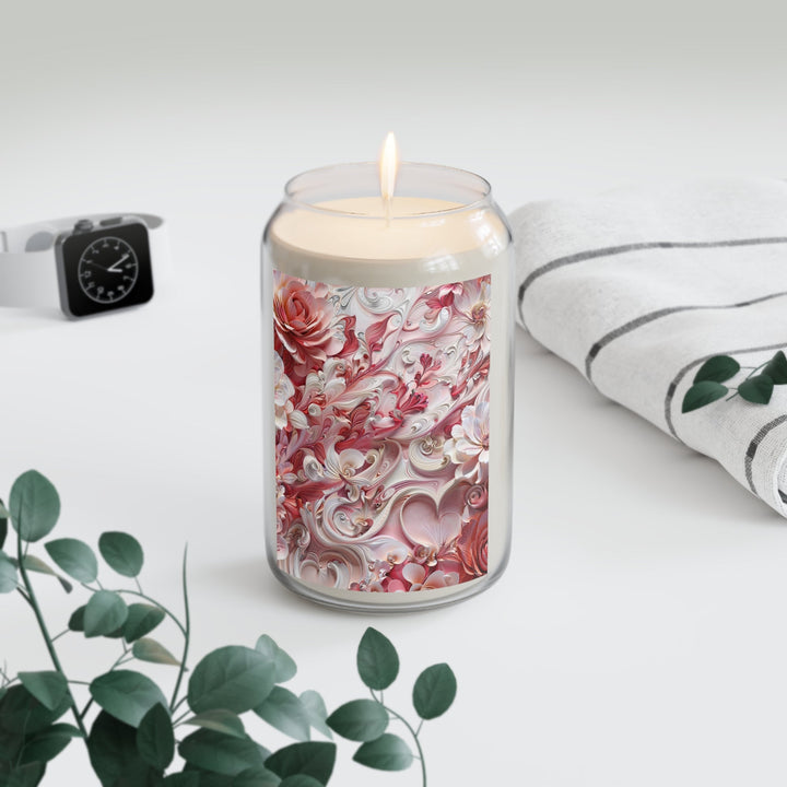 Floral Swirl Abundance - Scented Candle - Home Decor - g(0D·IO) - Vanilla Bean - 13.75oz -