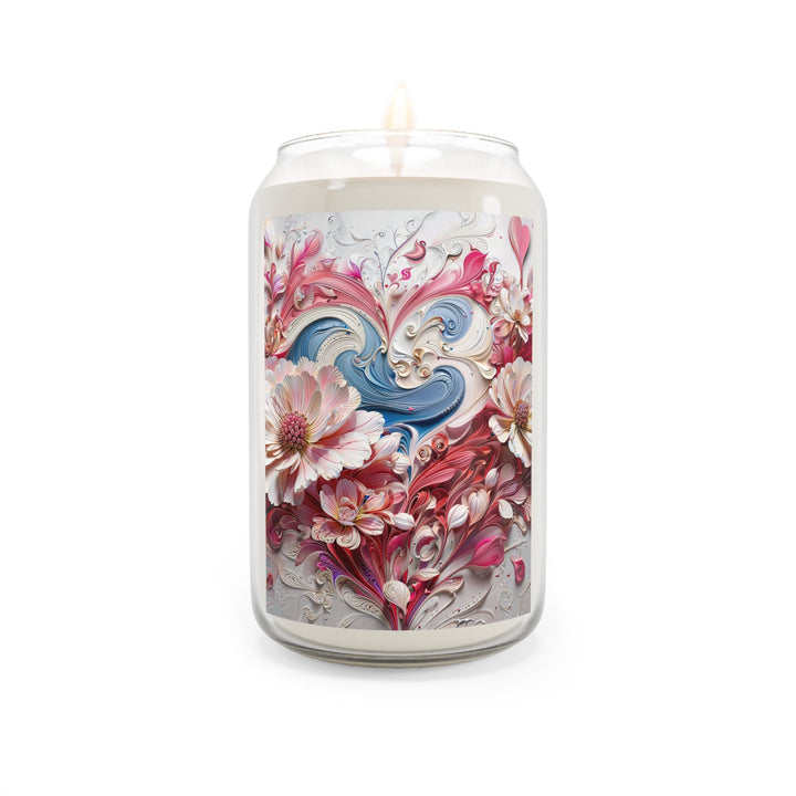 Floral Swirl Abundance - Scented Candle - Home Decor - g(0D·IO) - Vanilla Bean - 13.75oz -