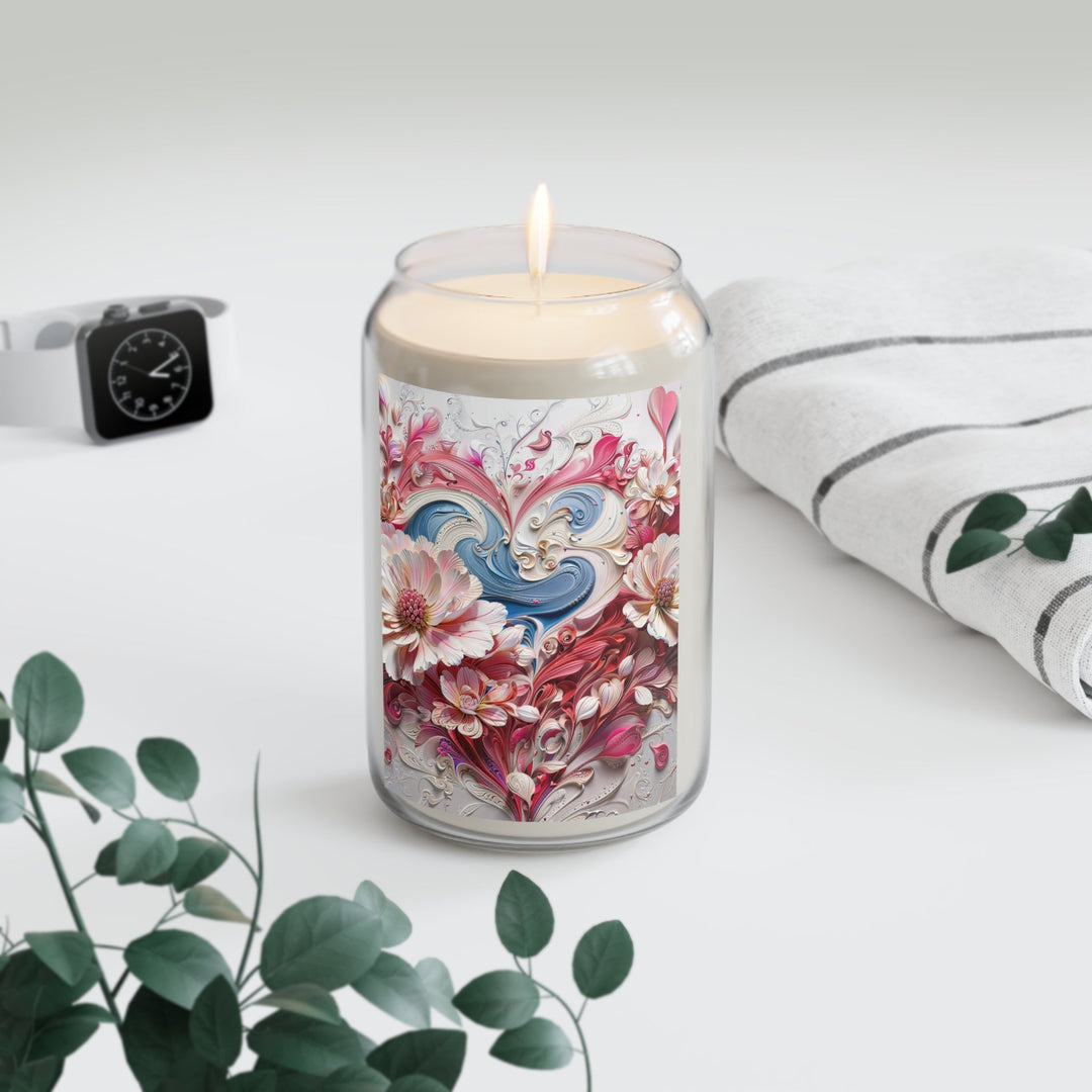 Floral Swirl Abundance - Scented Candle - Home Decor - g(0D·IO) - Vanilla Bean - 13.75oz -
