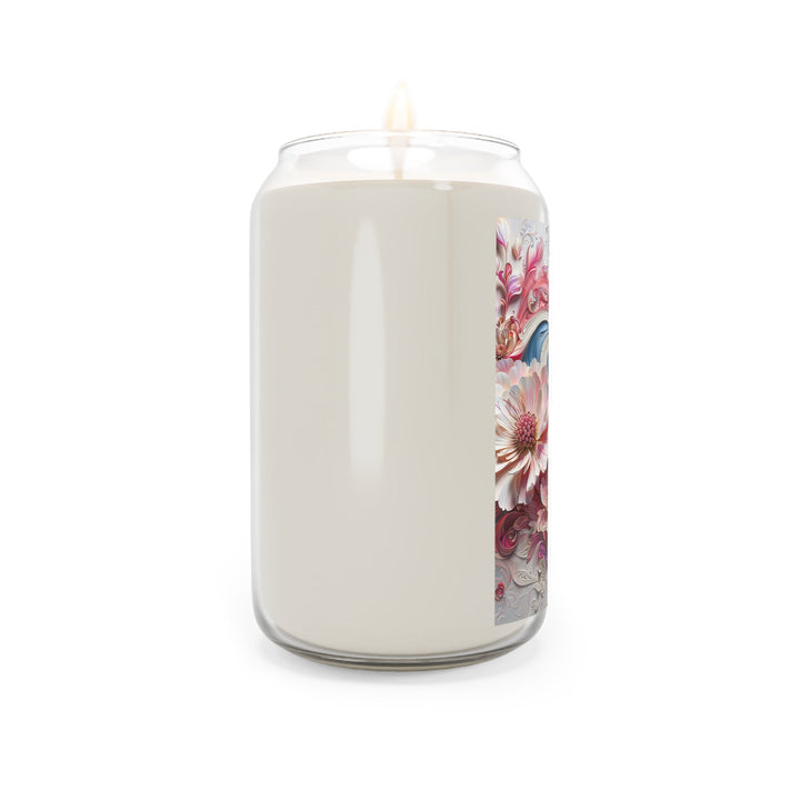 Floral Swirl Abundance - Scented Candle - Home Decor - g(0D·IO) - Vanilla Bean - 13.75oz -
