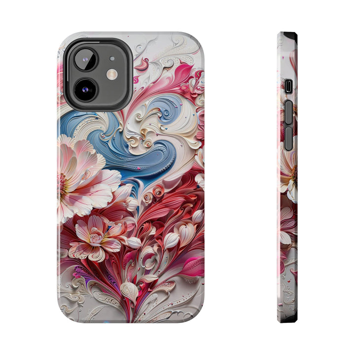 Floral Swirl Abundance - Tough Phone Case - Phone Case - g(0D·IO) - iPhone 12 - -