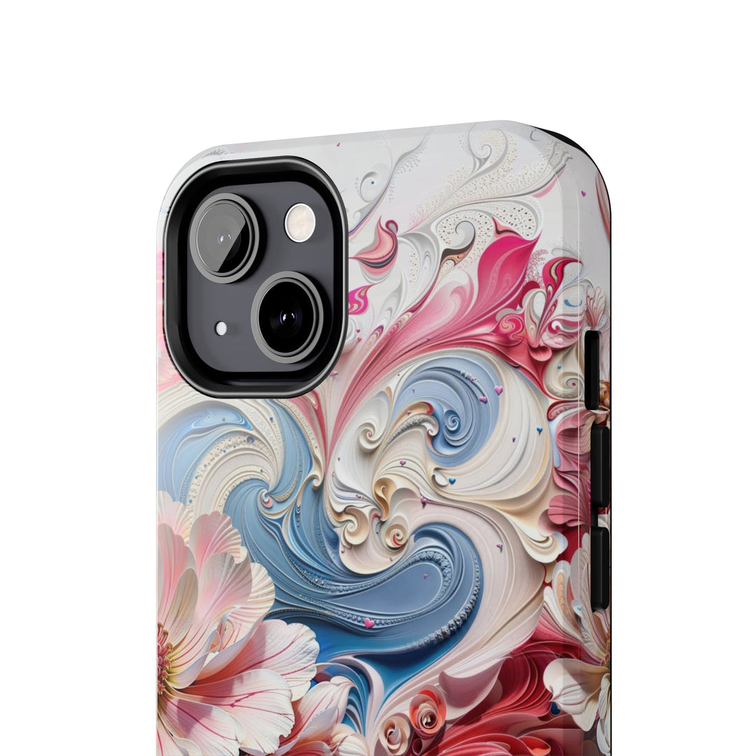 Floral Swirl Abundance - Tough Phone Case - Phone Case - g(0D·IO) - iPhone 13 Mini - -