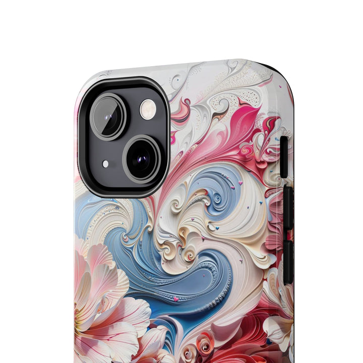 Floral Swirl Abundance - Tough Phone Case - Phone Case - g(0D·IO) - iPhone 13 Mini - -