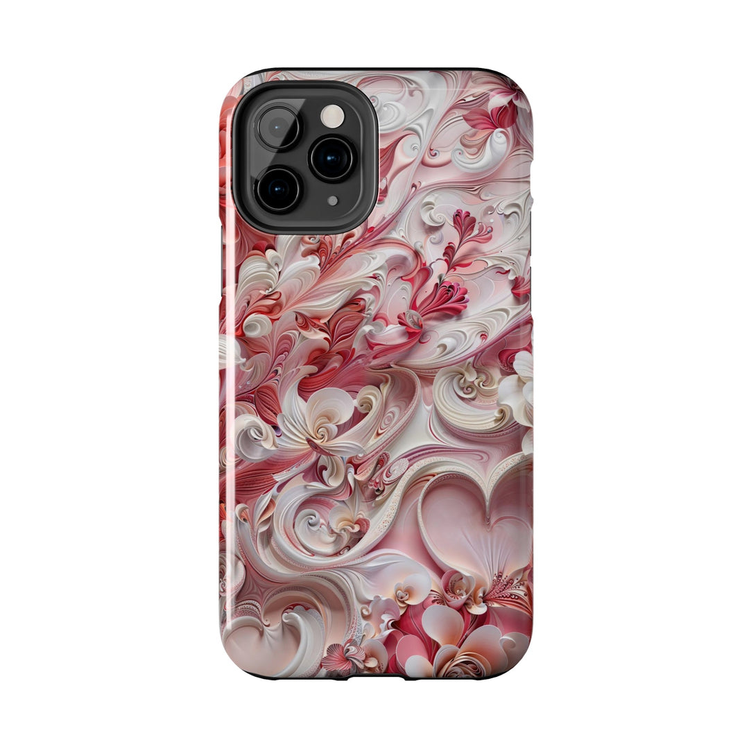 Floral Swirl Abundance - Tough Phone Case - Phone Case - g(0D·IO) - iPhone 13 Mini - -