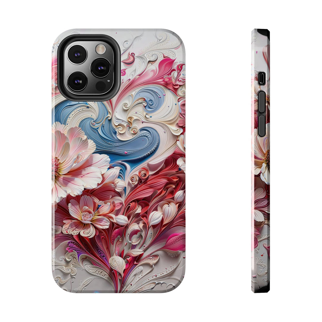 Floral Swirl Abundance - Tough Phone Case - Phone Case - g(0D·IO) - iPhone 12 Pro - -