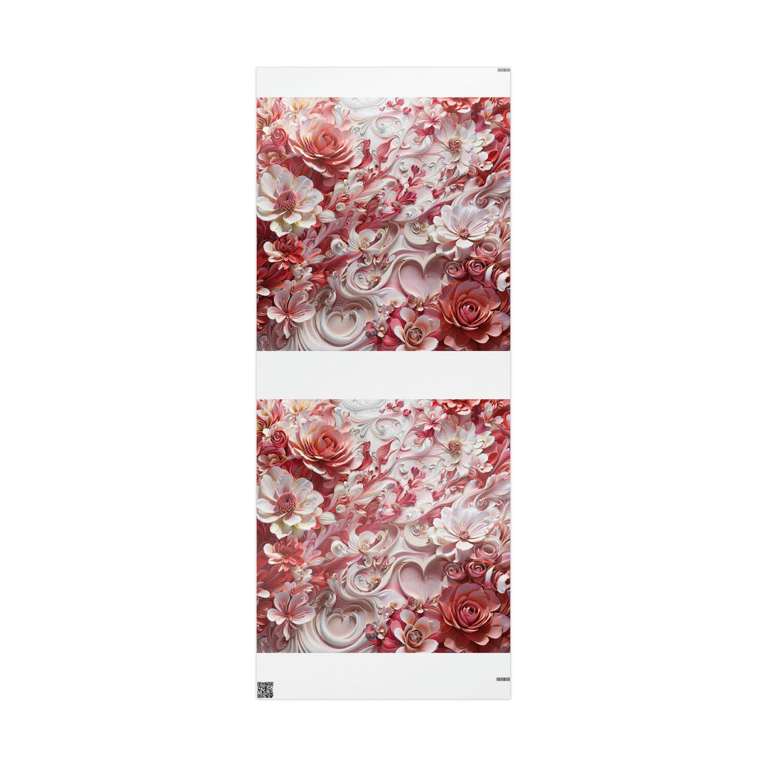 Floral Swirl Abundance - Wrapping Paper - Home Decor - g(0D·IO) - 30'' x 72'' - Glossy -