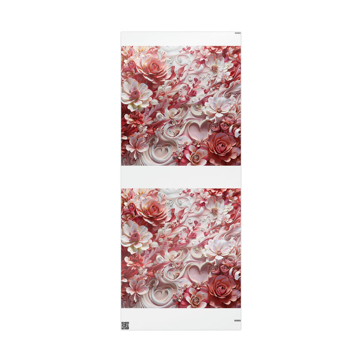 Floral Swirl Abundance - Wrapping Paper - Home Decor - g(0D·IO) - 30'' x 72'' - Glossy -