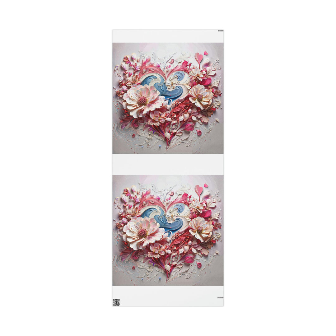 Floral Swirl Abundance - Wrapping Paper - Home Decor - g(0D·IO) - 30'' x 72'' - Matte -