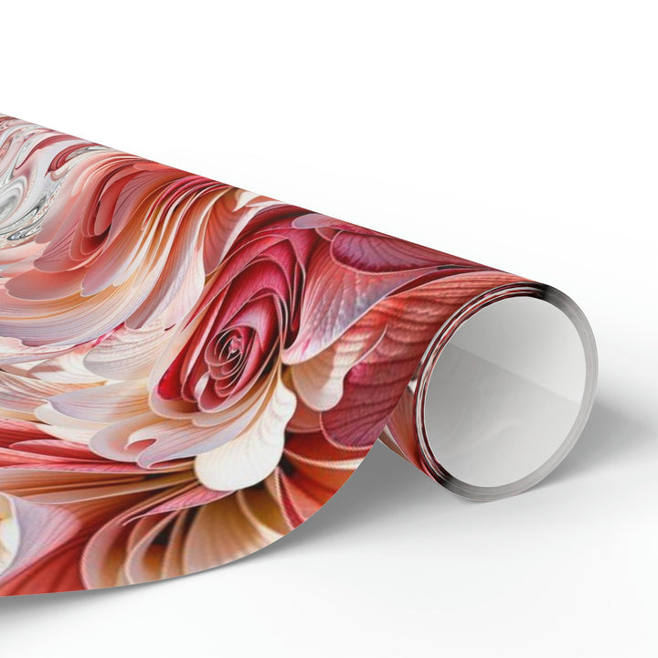 Floral Swirl Abundance - Wrapping Paper - Home Decor - g(0D·IO) - 30'' x 72'' - Matte -