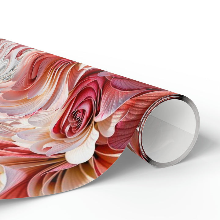 Floral Swirl Abundance - Wrapping Paper - Home Decor - g(0D·IO) - 30'' x 72'' - Matte -