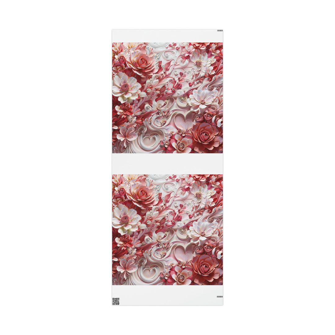 Floral Swirl Abundance - Wrapping Paper - Home Decor - g(0D·IO) - 30'' x 72'' - Matte -