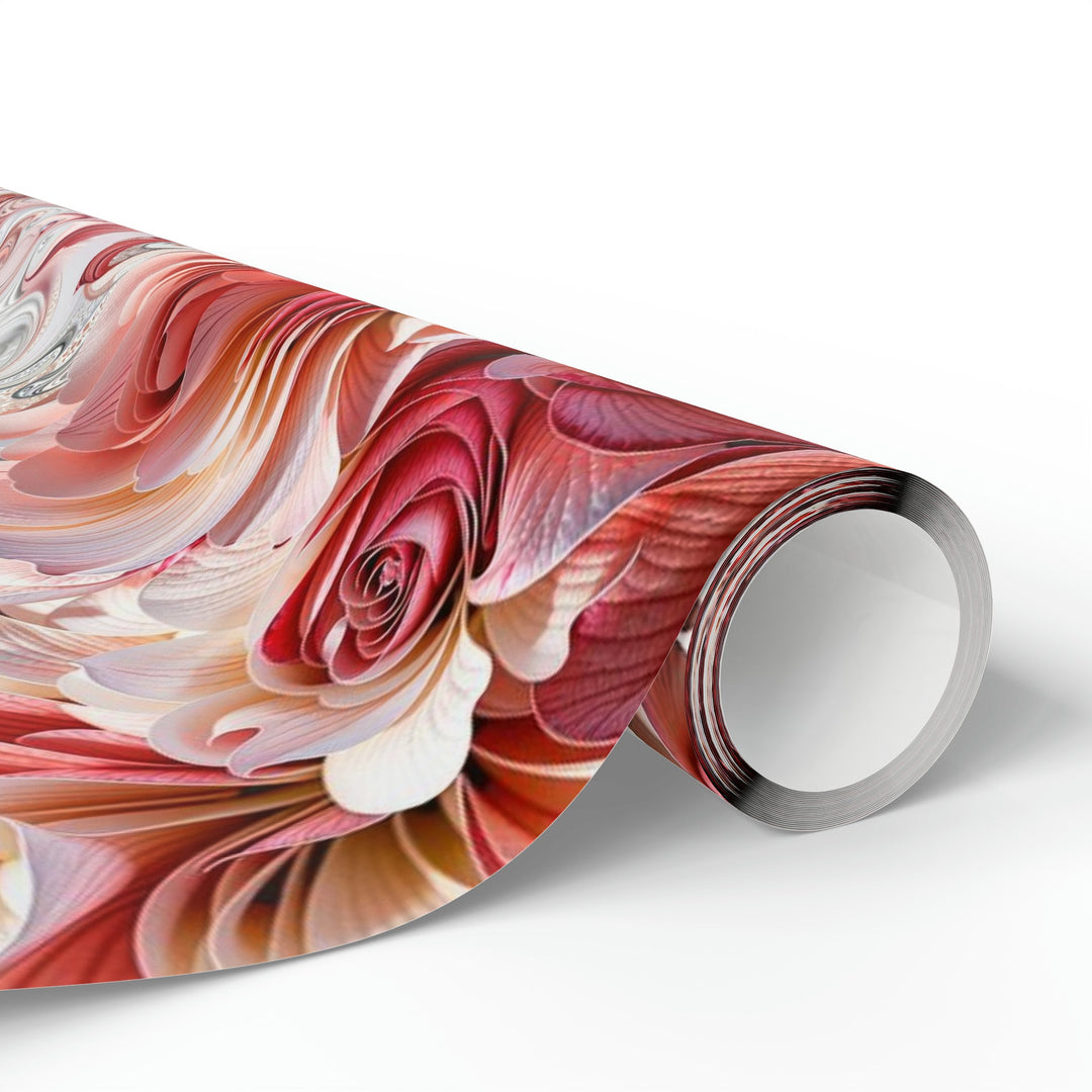 Floral Swirl Abundance - Wrapping Paper - Home Decor - g(0D·IO) - 30'' x 72'' - Matte -