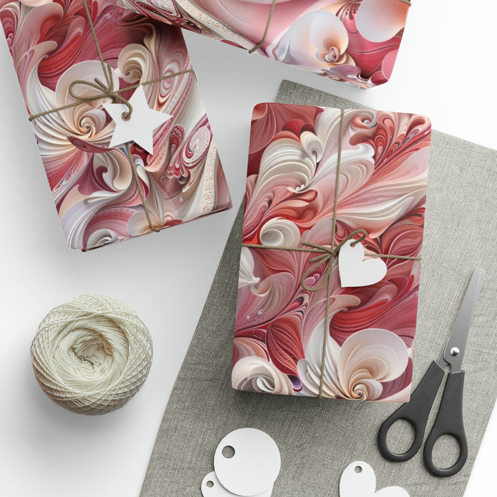 Floral Swirl Abundance - Wrapping Paper - Home Decor - g(0D·IO) - 30'' x 72'' - Matte -