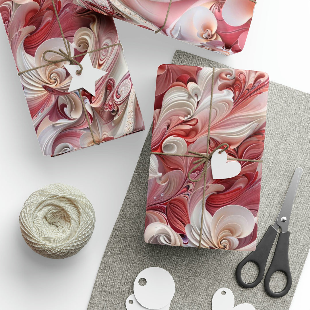 Floral Swirl Abundance - Wrapping Paper - Home Decor - g(0D·IO) - 30'' x 72'' - Matte -
