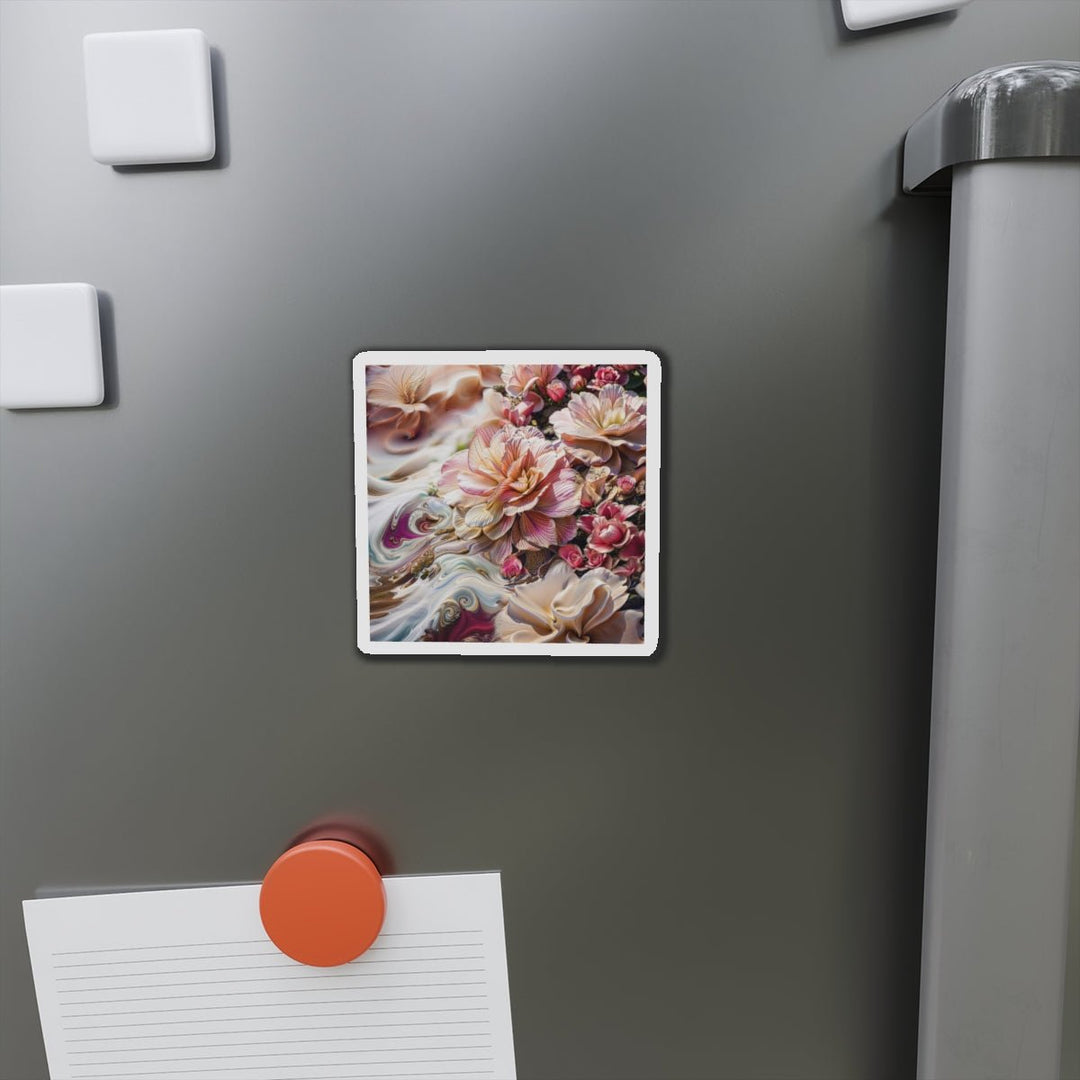 Floral Swirl Essence - Die-cut Magnet - Home Decor - g(0D·IO) - 6 × 6" - Die-Cut - 1 pc