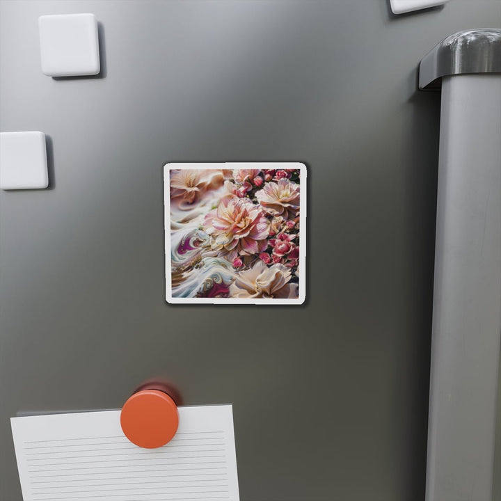 Floral Swirl Essence - Die-cut Magnet - Home Decor - g(0D·IO) - 6 × 6" - Die-Cut - 1 pc