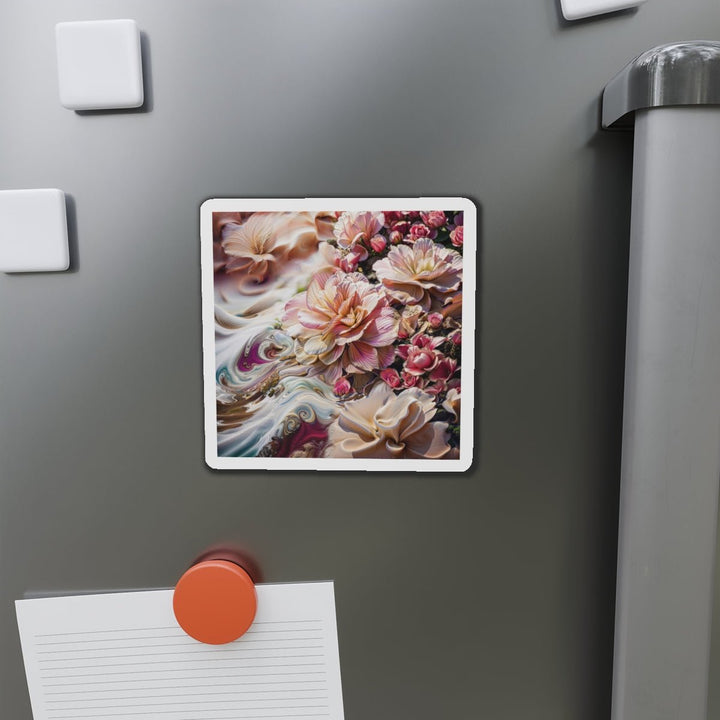 Floral Swirl Essence - Die-cut Magnet - Home Decor - g(0D·IO) - 6 × 6" - Die-Cut - 1 pc