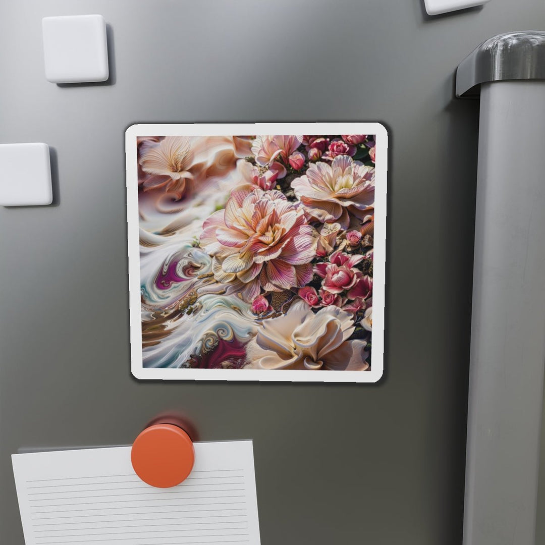Floral Swirl Essence - Die-cut Magnet - Home Decor - g(0D·IO) - 6 × 6" - Die-Cut - 1 pc