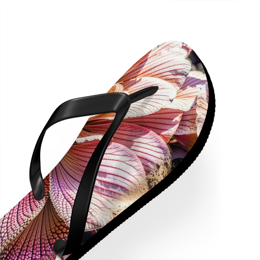 Floral Swirl Essence - Flip Flops - Shoes - g(0D·IO) - XL - Black sole -