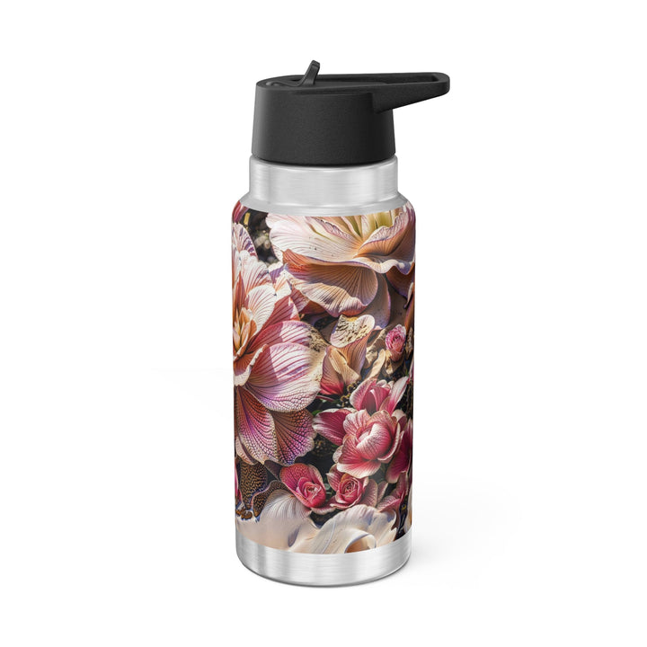 Floral Swirl Essence - Gator Tumbler 32oz - Mug - g(0D·IO) - Silver - 32oz -