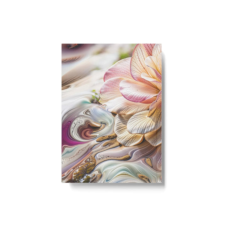 Floral Swirl Essence - Hard Backed Journal - Paper products - g(0D·IO) - Graph - A5 - White