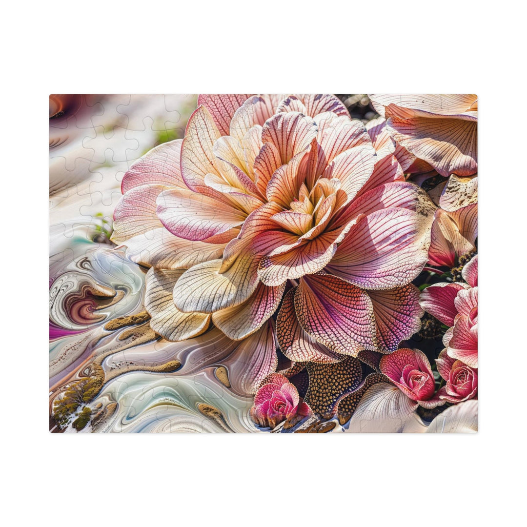 Floral Swirl Essence - Jigsaw Puzzle (100, 252, 500, 1000 pieces) - Puzzle - g(0D·IO) - 9.6" × 8" (110 pcs) - -