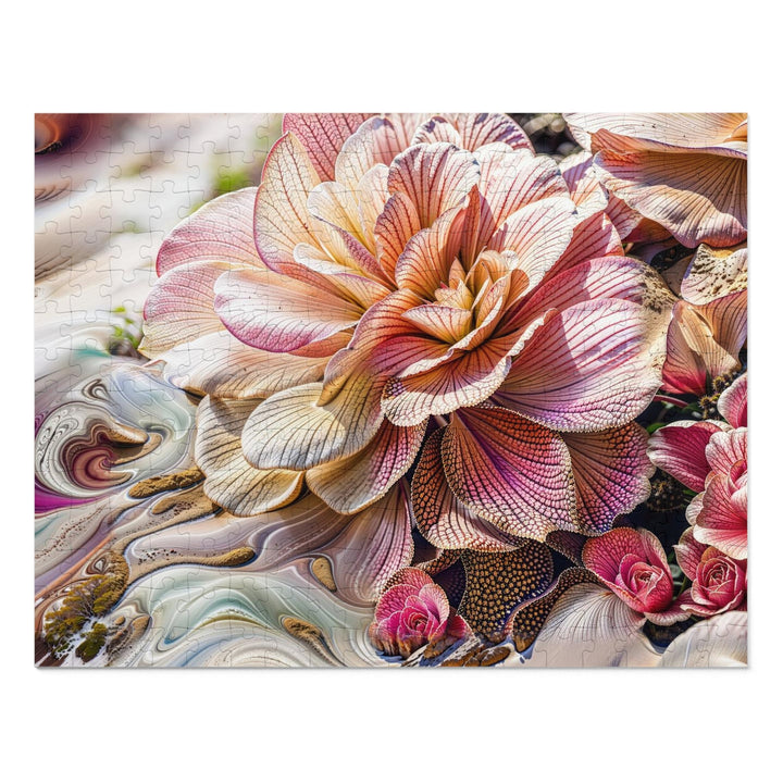 Floral Swirl Essence - Jigsaw Puzzle (100, 252, 500, 1000 pieces) - Puzzle - g(0D·IO) - 14" × 11" (252 pcs) - -