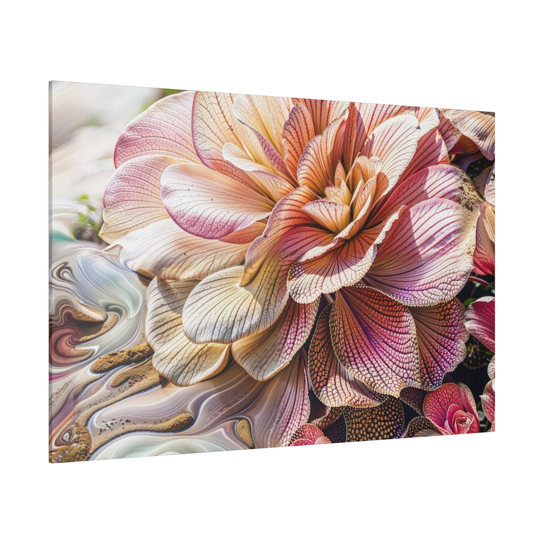 Floral Swirl Essence - Matte Canvas - Canvas - g(0D·IO) - 32" x 32" (Square) - 0.75'' -