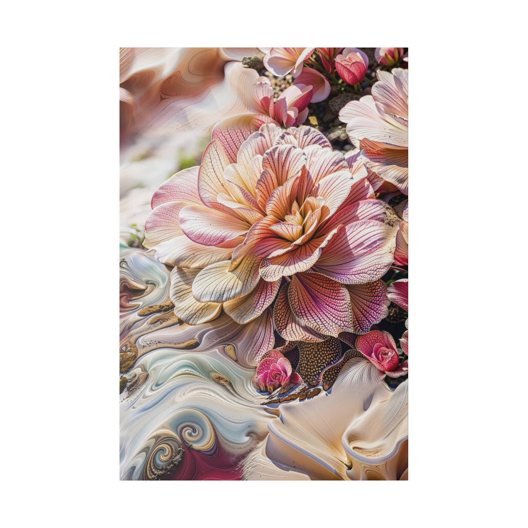 Floral Swirl Essence - Matte Canvas - Canvas - g(0D·IO) - 32″ x 48″ (Vertical) - 0.75'' -