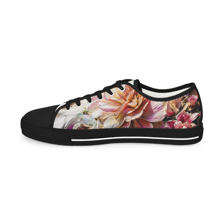 Floral Swirl Essence - Men's Lowtop Sneakers - Shoes - g(0D·IO) - US 5 - Black sole -