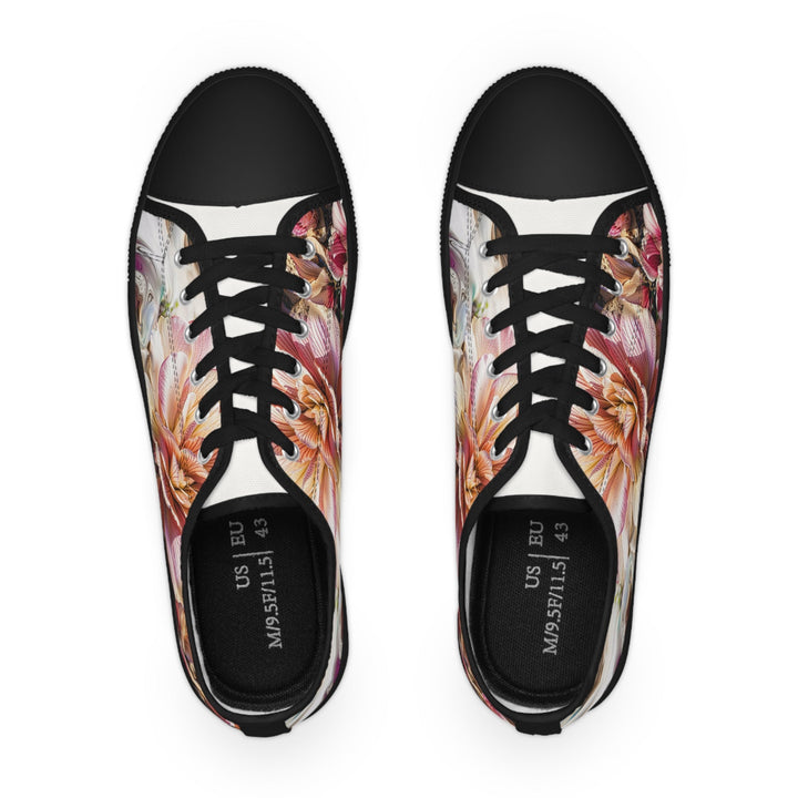 Floral Swirl Essence - Men's Lowtop Sneakers - Shoes - g(0D·IO) - US 5 - Black sole -