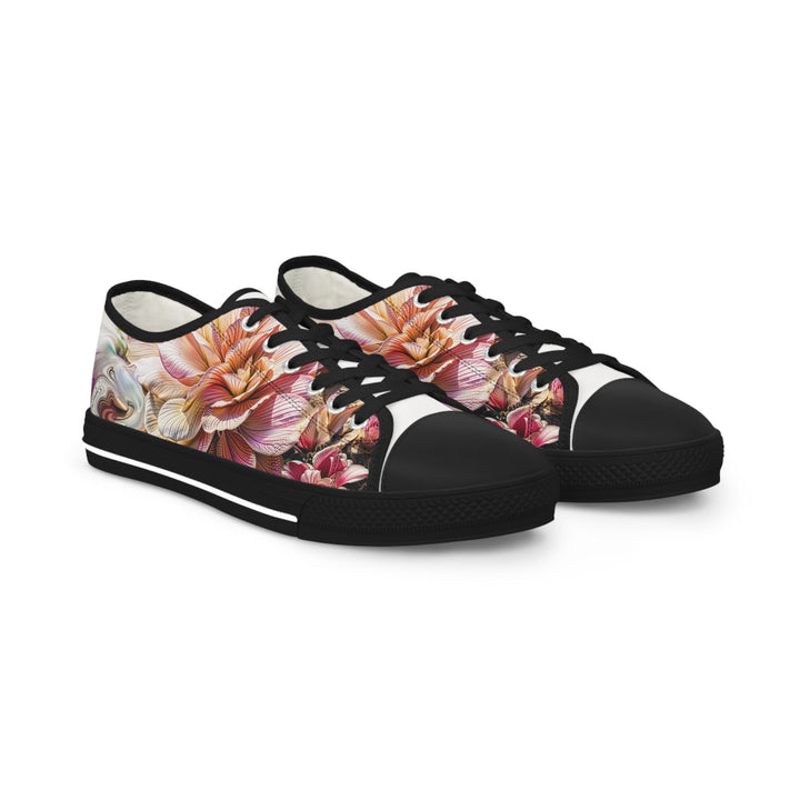 Floral Swirl Essence - Men's Lowtop Sneakers - Shoes - g(0D·IO) - US 5 - Black sole -