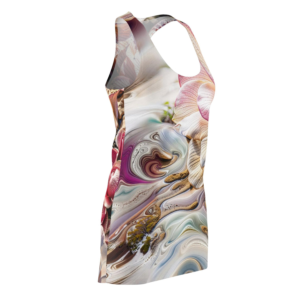 Floral Swirl Essence - Racerback Dress - All Over Prints - g(0D·IO) - XS - -