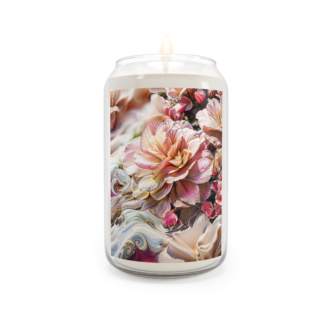 Floral Swirl Essence - Scented Candle - Home Decor - g(0D·IO) - Sea Breeze - 13.75oz -