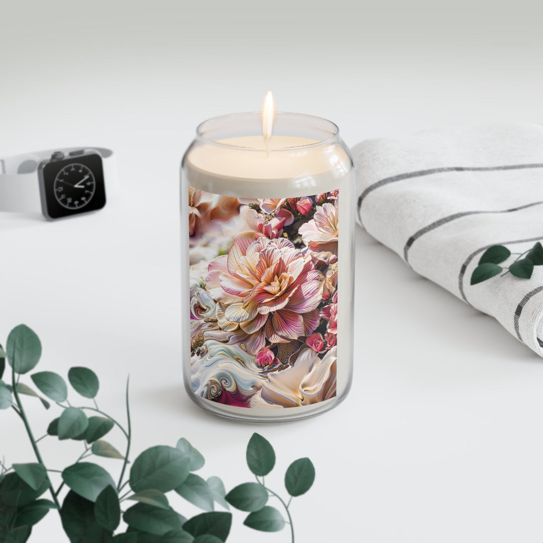 Floral Swirl Essence - Scented Candle - Home Decor - g(0D·IO) - Vanilla Bean - 13.75oz -